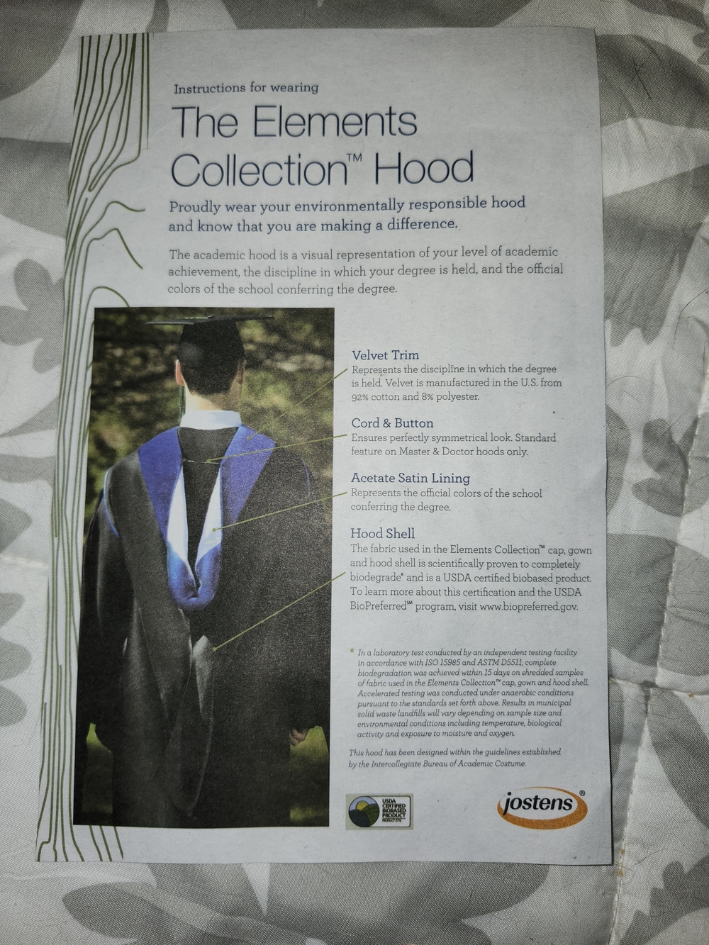 University of Tennessee Knoxville Black & Orange Graduation Set - Picture 7 of 7